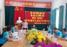 Hội LHPN huyện Quan Sơn kiểm tra, giám sát công tác hội và phong trào Phụ nữ năm 2024 tai xã Mường Mìn.