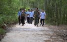 Ban Chỉ đạo diễn tập khu vực phòng thủ huyện Quan Sơn kiểm tra công tác chuẩn bị thao trường diễn tập khu vực phòng thủ năm 2022